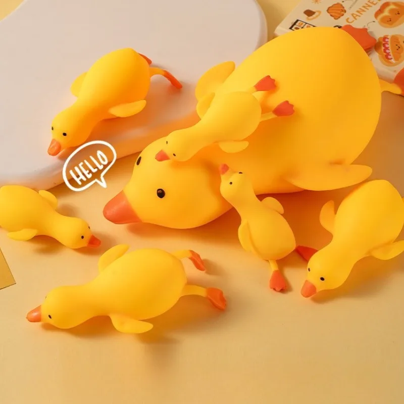 Squishy Antistress Duck Fidgets Toys Cute Goose Animals Vent Toys for Kids Adults Decompression Stretch Toys Friends Best Gift - Image 2