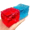 Squishy Ice Skin Maltose Fidget Toy Shiny Square Stress Relief Squeeze Toy Soft Cube Slow Rebound Toy for Friend Festival Gifts