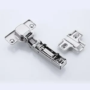 Straight Arm Full Coverage Hinge Door Wardrobe Cushion Hinge Automatic Adjustment Off Silent Buffer Damper Hardware Furniture