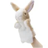 Stuffed Animal Bunny Hand Puppet Cute Plush Rabbit Soft Finger Puppet Cartoon Children DIY