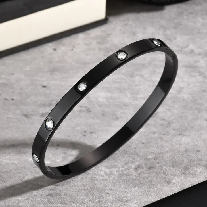 Stylish Men's Bangles,Wateproof Silver Color Stainless Steel Bangle Bracelet,Anniversary Valentine's Day Birthday Gift - Image 3