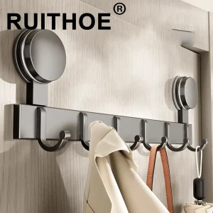 Suction Cup Bathroom Hooks Towel Hanger Nail Wall Rack Hooks Coat Clothes Holder for Bathroom Kitchen Accessories