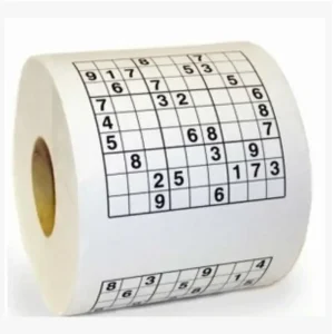 Sudoku Game Toilet Paper Office Home Puzzle Jiugong English