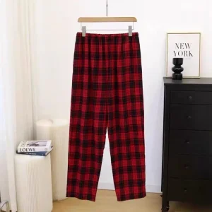 Summer Men's Air-Conditioned Pajama Pants, Stylish and Simple, Thin Home Pants, Large Size, Loose Summer Long Pants, Loungewear