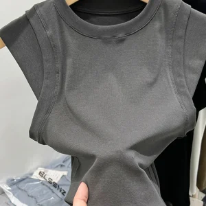Summer Women T Shirt Girls T-Shirt Woman Clothes Tops Cotton Slim Tshirt Female Long Sleeve Crop Top Spring Tee Sexy Canale Y2k