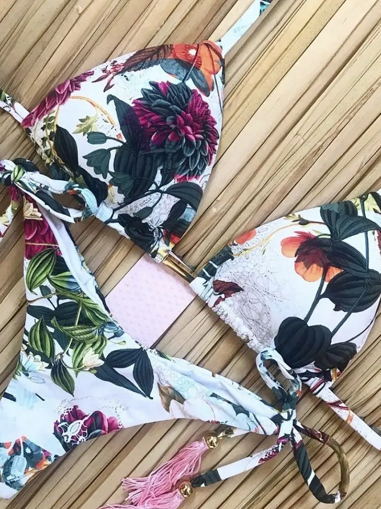 Swimwear Women Swimsuit 2020 Sexy Print Bikini Set Push Up Bathing Suit Brazilian Biquini Beach Female Swim Wear Thong Bikinis - Image 6