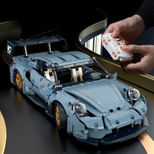Technical Racing Sport Car Model Building Blocks technic adults 1:14 DIY Supercar Brick Puzzle Toys Kid Adult Gift（1200+granule）