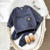 Toddler Boy Clothes Newborn Sets Letter Long Sleeve Top Hoodie Pants Infant Outfits Suit Baby Sweatshirt Kids Children Clothing