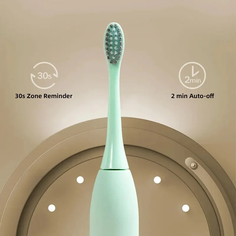 Tongwode Electric Sonic Toothbrush Rechargeable Waterproof Electronic USB Charge Whitening Tooth Brushes Replacement Heads Adult - Image 6