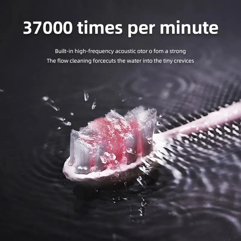 Tongwode Electric Sonic Toothbrush Rechargeable Waterproof Electronic USB Charge Whitening Tooth Brushes Replacement Heads Adult - Image 4