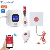 Topvico Tuya SOS Button WiFi Emergency Button for the Eldely Alarm, Fall Alert Call, Panic Button Bracelet Seniors Old People
