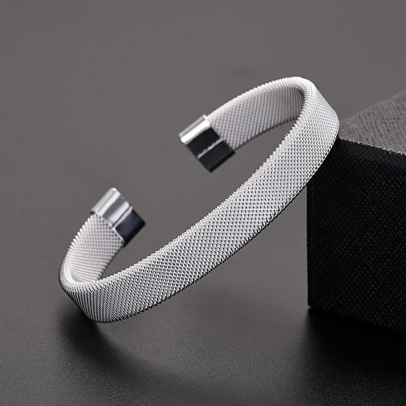 Trendy 925 Sterling Silver Bangles Bracelet Charms Cute Open for Women Fashion Jewelry Adjustment Size Cuff Wedding Party - Image 6