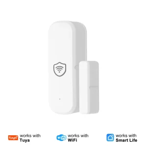 Tuya WiFi Smart Home Security Door Window Sensor Door Opening Closing Detector Alarm System Compatible with Google Home Alexa
