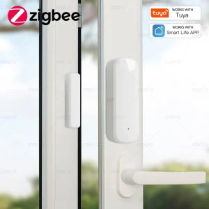 Tuya Zigbee Door Sensor Window Contact Sensor Open Closed Detector Smart Home Alarm Security Protection work with Smart Life