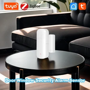 Tuya Zigbee Door Window Sensor Smart Home Security Alarm Wireless Magnetic Anti-theft Contact Detector App Remote Monitor
