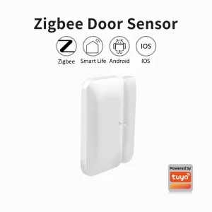 Tuya Zigbee Wireless Door Windows Sensor mini Smart Home Wireless Door Detector Door Open Closed Alarm System for Alexa