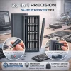 UF Tool 25-in-1 Magnetic Screwdriver Set - Precision Repair Kit for Phone, Computer & Electronics - 24 Detachable Steel Bits