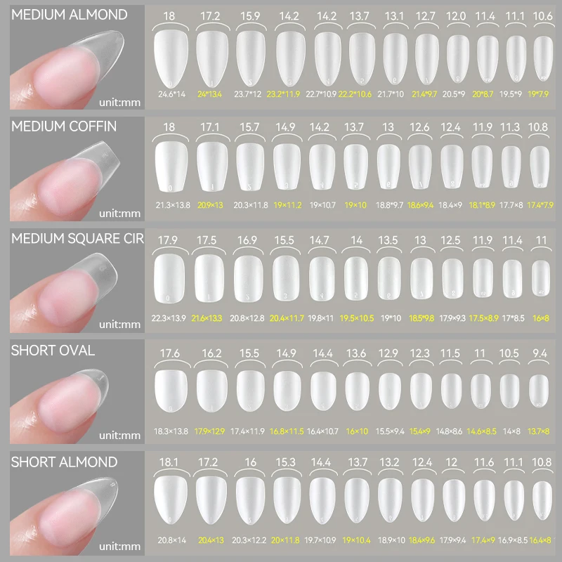 UR SUGAR 3PCS False Nails Set With 420Pcs Matte Soft Gel Tips Solid Glue Gel Remover Quick Nail Extension Kit Nail Beauty Starte - Image 3