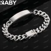 URBABY 925 Sterling Silver Square Chain Bracelets For Women Wedding Party Anniversary Gift Fashion Fine Jewelry