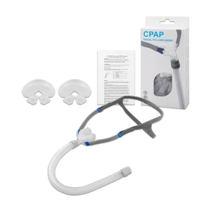 Universal CPAP Nasal Pillow Mask Set Nose Cushion Mask Parts Headband Headgear Ventilator Sleep Snoring Replacement Accessories