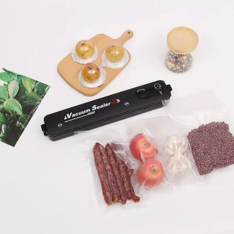 Vacuum Seal Bag and Sealing Machine Combo 2 in 1 Dual Mode Food Saver for Fruits Meat Snacks Sous Vide Preservation W/ 60 Bags - Image 4