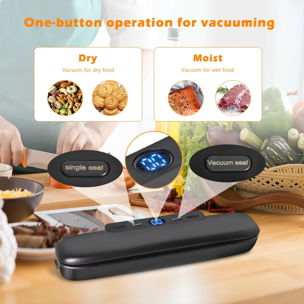 Vacuum Sealer Food Vacuum Packaging Sealing Machine Household Automatic Vacuum Sealer for Food Vacuum Packing Sealing Machine - Image 2