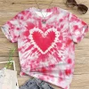 Valentines Girl Clothes Heart 3D Print Fashion Child Girls T Shirt Short Sleeve Clothes for Girls from 12 Years to 14 Years Old