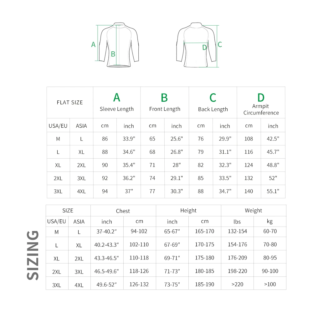 WOSAWE Men's Cycling Windbreaker Reflective Jacket Windproof Water Resistant MTB Road Bike Long Jersey Ultralight Cycling Jacket - Image 6