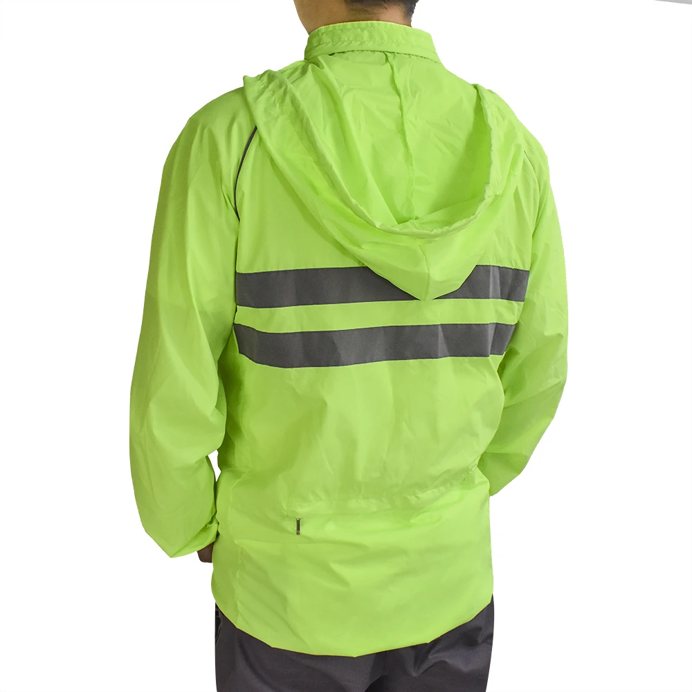 WOSAWE Men's Cycling Windbreaker Reflective Jacket Windproof Water Resistant MTB Road Bike Long Jersey Ultralight Cycling Jacket - Image 4