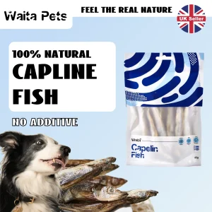 Waita Freeze Dried Capelin 40g Premium Pet Treats Cat Dog High Protein Nutrient Dense Skin Coat Rich Vitamins Minerals