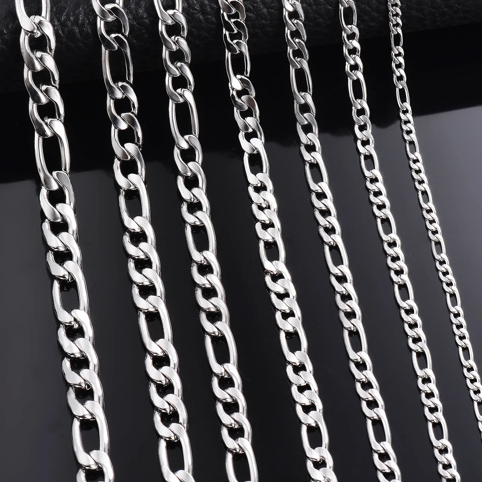 Wholesale 925 Sterling Silver Necklace 2-12mm Width 40-75cm Long Chain Lobster Clasp Men and Women Engagement Jewelry - Image 3