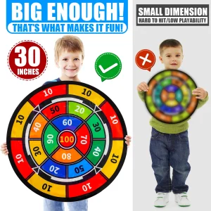 With sticky ball and dart board, indoor/outdoor sports fun party game toysaccessories random color