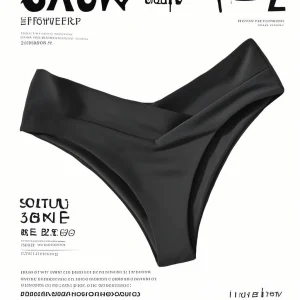 Women High Waisted Brazilian Bikini Set Sexy V Cheeky Swimwear Summer Beach Bathing Suit Black Thong Bottom Sexy Female Swimming