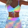Women's Swimwear Swimming Suit Beach Outfits Summer Beach Festival Vacation Travel Sexy Luxury Modern Two Piece Set Bikinis