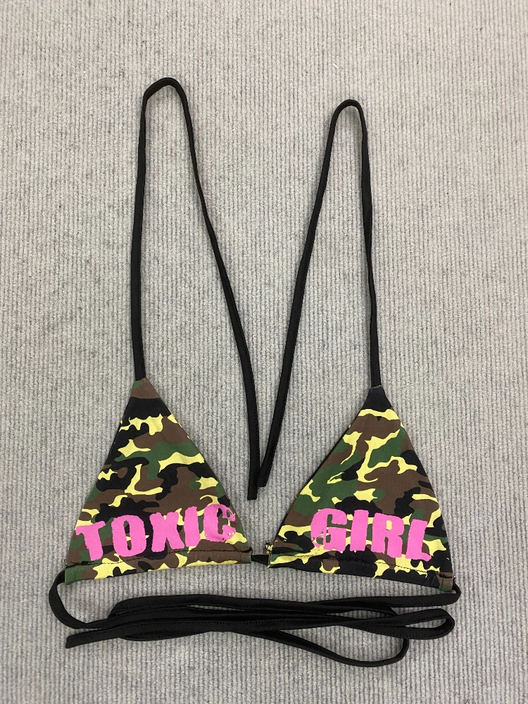 Women's Triangle Bikini Set Camouflage Print Sexy Y2K Micro Bikini Swimwear Summer Beach Vacation Party Bathing Suit For Women - Image 6