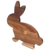Wooden Animal Shaped Cutting Board Bunny Style for Chopping Vegetables Fruits Serving Cheese Bread Salad Charcuterie Platter
