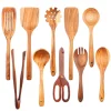Wooden Kitchen Utensils Set - Wooden Spoons Soup Ladle Cooking Tools Kitchen Cooking Gifts