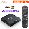 X96Max Plus Ultra TV Box Android 11 Amlogic S905X4 4GB/32GB 4GB/64GB TV BOX AV1 8K Wifi BT X96 Max Media Player TV Set Top Box