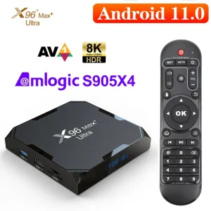 X96Max Plus Ultra TV Box Android 11 Amlogic S905X4 TV BOX AV1 8K Wifi BT X96 Max Media Player TV Set Top Box