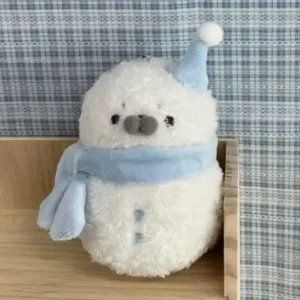 Xz1pcLovely Cartoon Seal Snowman Doll Plush Pendant Backpack Decor Christmas Birthday Gift Simulation Ocean Seal Keychain
