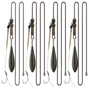 YOTO 1 Set Euro Carp Fishing Helicopter Willow Lead Rig Kit (40g-120g) – Anti-snag, Lost-lead Protection, Quick-change