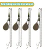 YOTO 1set Carp Fishing Lead Clip Rig System, 43/57/71/85/99/113g, High-Quality Removable Lead Kit w/ Lead Core & Hooklength