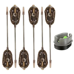 YOTO Carp Feeders (1PC/2PCS/3PCS/5PCS Options): Long-Feed Anti-Tangling Design with Quick Weight Change (20g-60g, 5 Sizes)