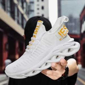 YRZL Men Shoes Sport Comfortable Sneakers Breathable Couple Running Shoes Women Tenis Sports Shoe White Walking Man Sneakers