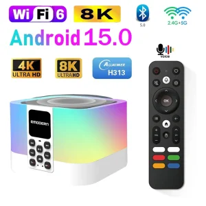 Z1 Mix TV Box Android 15 HD 8K 4K Allwinner H313 Quad Core Voice remote Dual WiFi 5G 4G BT5.0 Smart streaming Media Player iptv