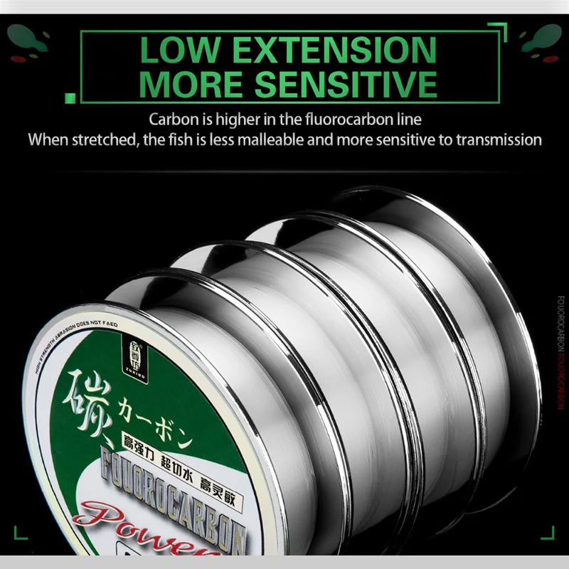 ZUKIBO 50M100M 100% Fluorocarbon Fishing Line Japanese Imported Carbon Fiber Line 1-25kg Monofilament Sinking Line Sea fishing - Image 3
