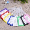 1-10PCS Luggage Tag Boarding Shipping Plastic Baggage Tags Travel Accessory Women Men Suitcase ID Address Name Holder Bag Label