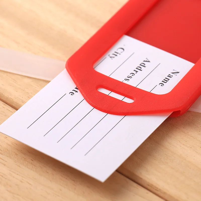 1-10PCS Luggage Tag Boarding Shipping Plastic Baggage Tags Travel Accessory Women Men Suitcase ID Address Name Holder Bag Label - Image 5
