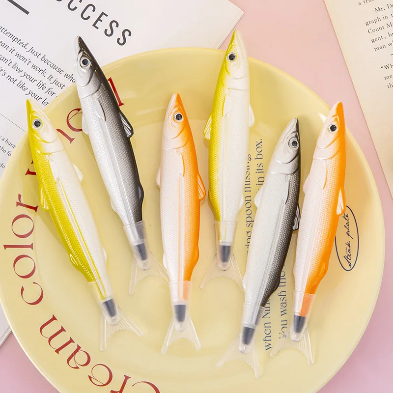 1-4-12 pcs Cute Kawaii Sea Fish Stationery Creative Ballpoint Pen Office School Supplies Novelty Funny Lovely Pens - Image 2