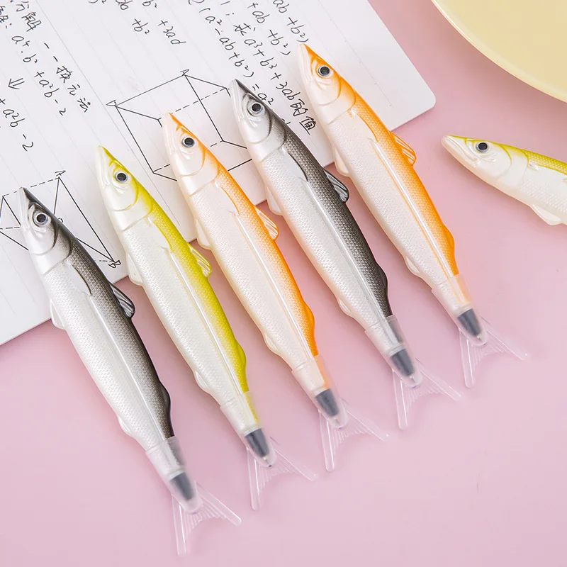 1-4-12 pcs Cute Kawaii Sea Fish Stationery Creative Ballpoint Pen Office School Supplies Novelty Funny Lovely Pens - Image 4